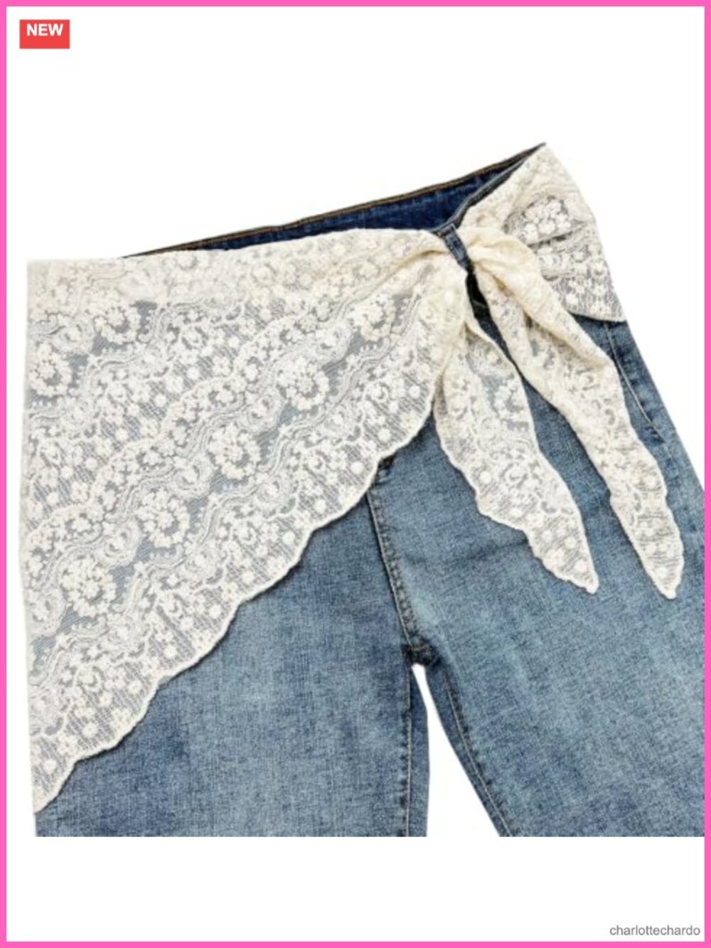 Lace Triangle Scarf Wrap Belt Boho Skinny Fashion Accessory
